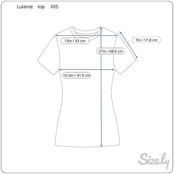 LuLaRoe Womens Short Sleeve Round Neck Top Size XXS Abstract Multicolor Pattern - Picture 3 of 9